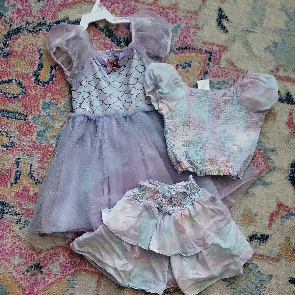 Little Mermaid Lavender Mermaid Costume Set